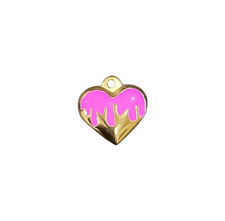 Ciondolo Cuore Fiamme - Apparel & Accessories > Jewelry > Charms & Pendants - Genesi Gioielli