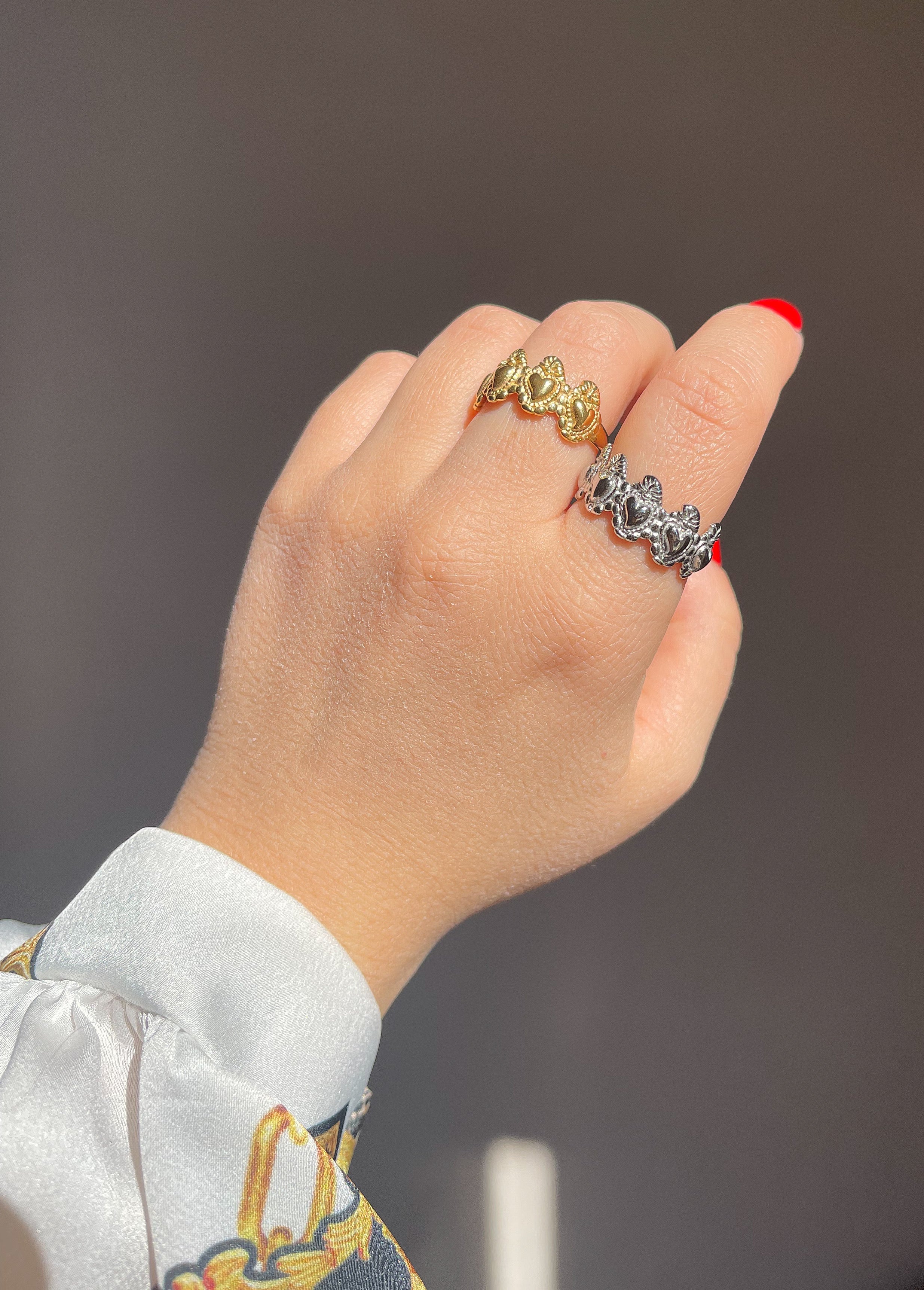 Anello Cuore Sacro - Apparel & Accessories > Jewelry > Rings - Genesi Gioielli