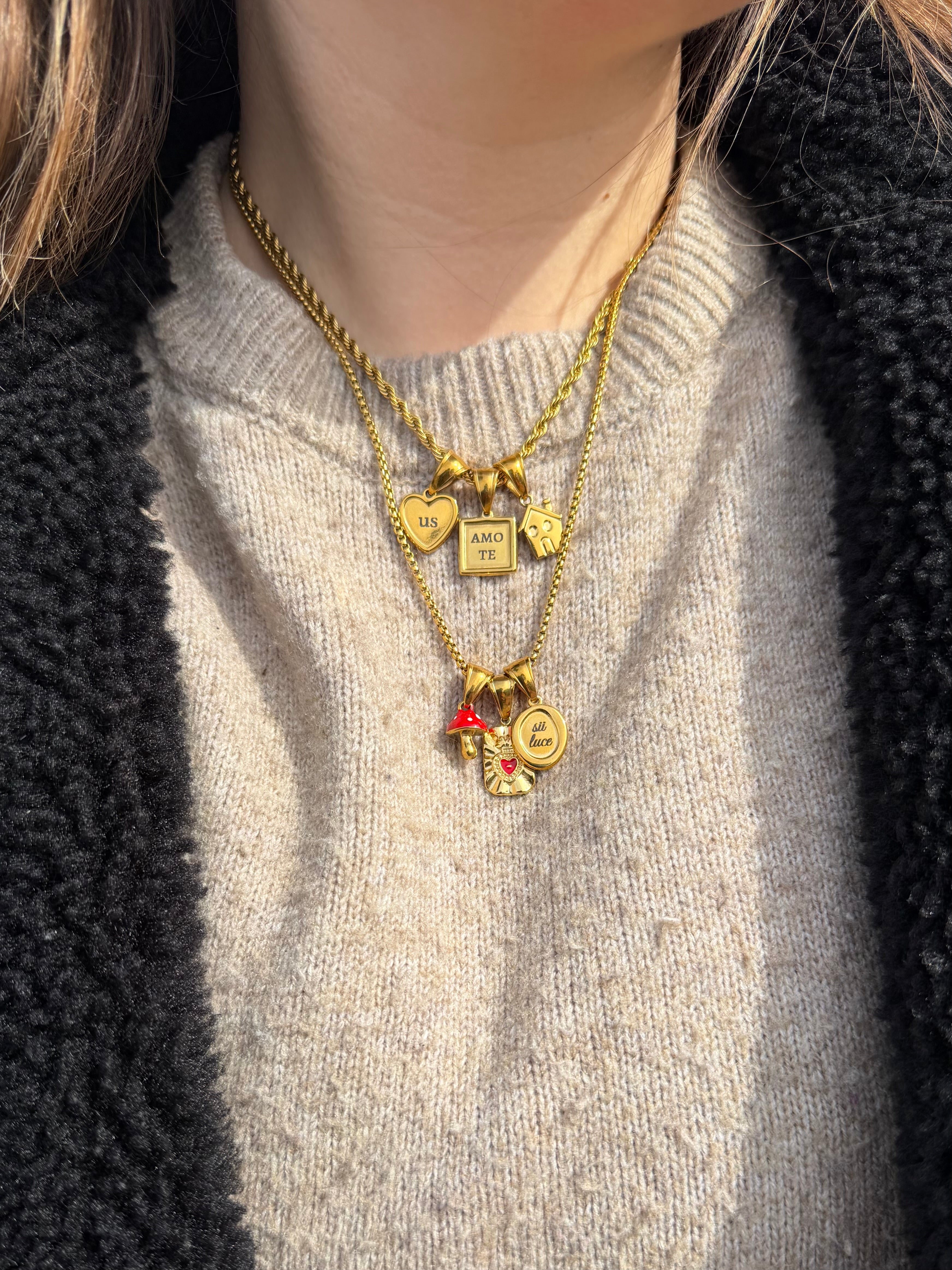 Ciondolo Fungo Della Fortuna