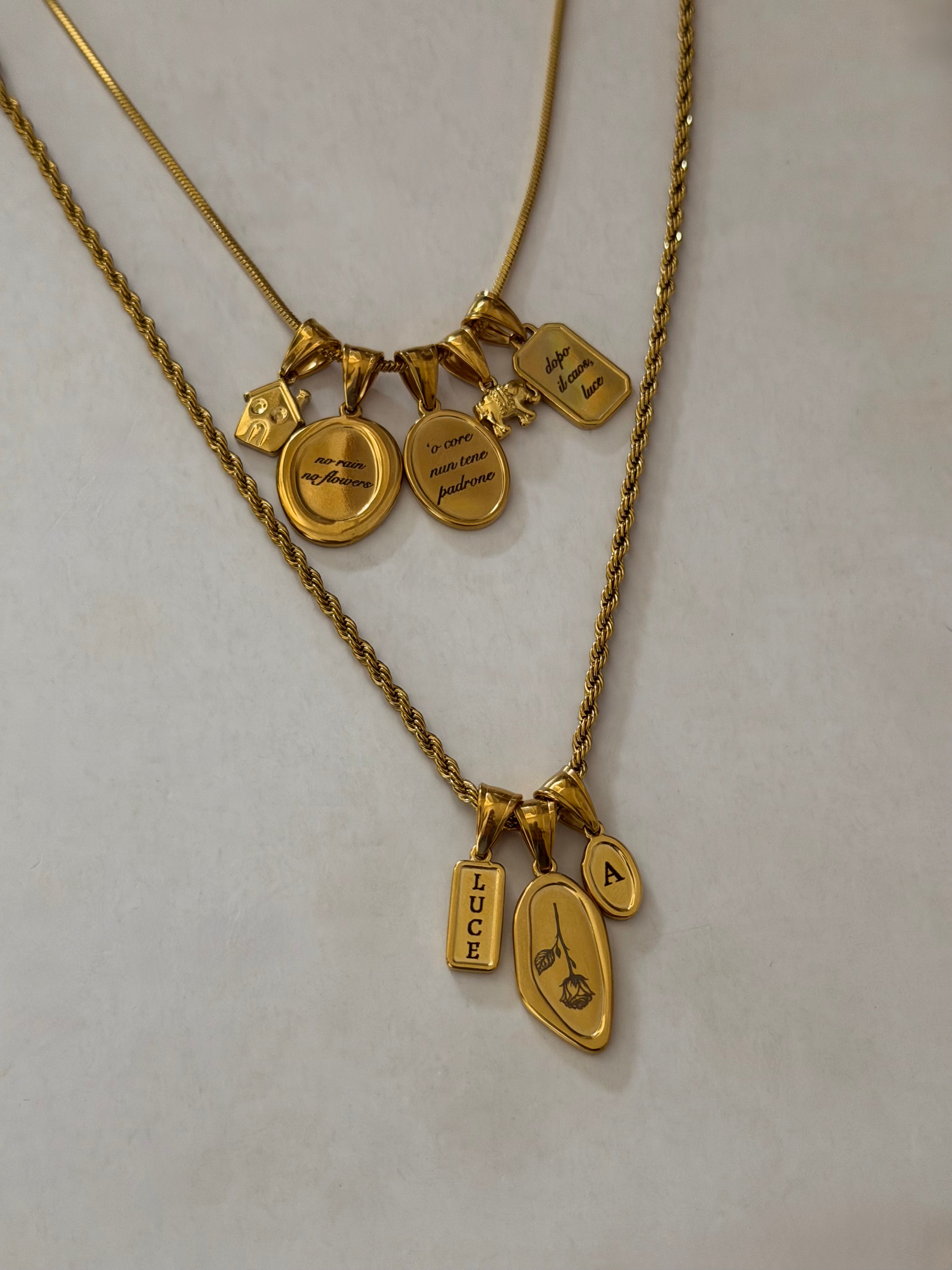 Ciondolo No Rain No Flowers