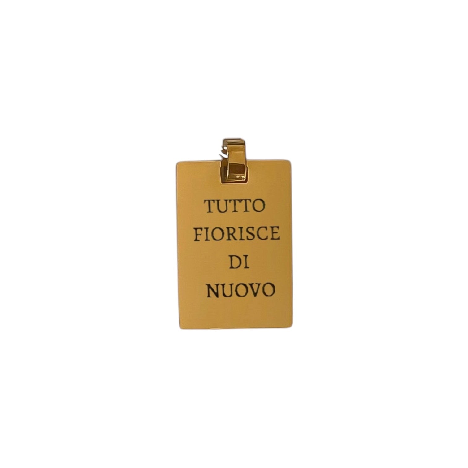 Ciondolo Targhetta personalizzabile - Apparel & Accessories > Jewelry > Charms & Pendants - Genesi Gioielli