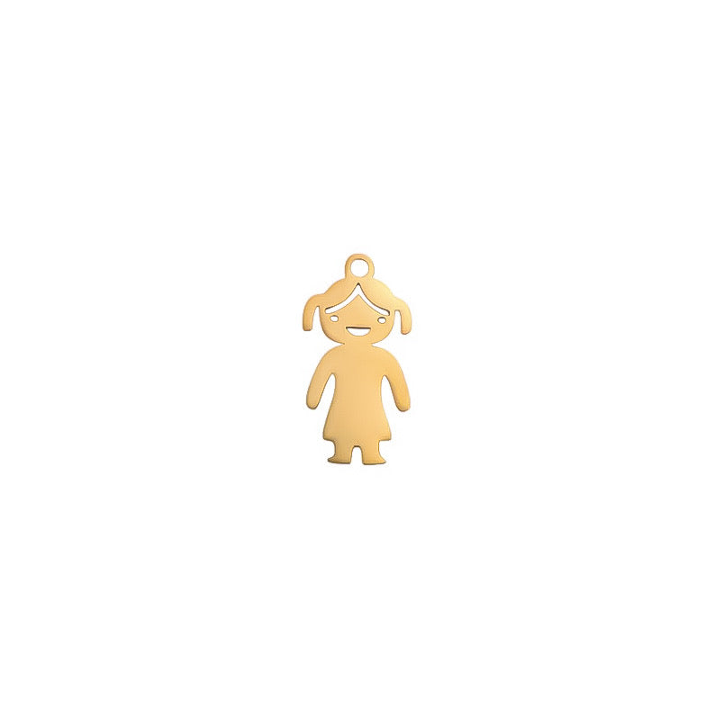 Ciondolo Bimba - Apparel & Accessories > Jewelry > Charms & Pendants - Genesi Gioielli