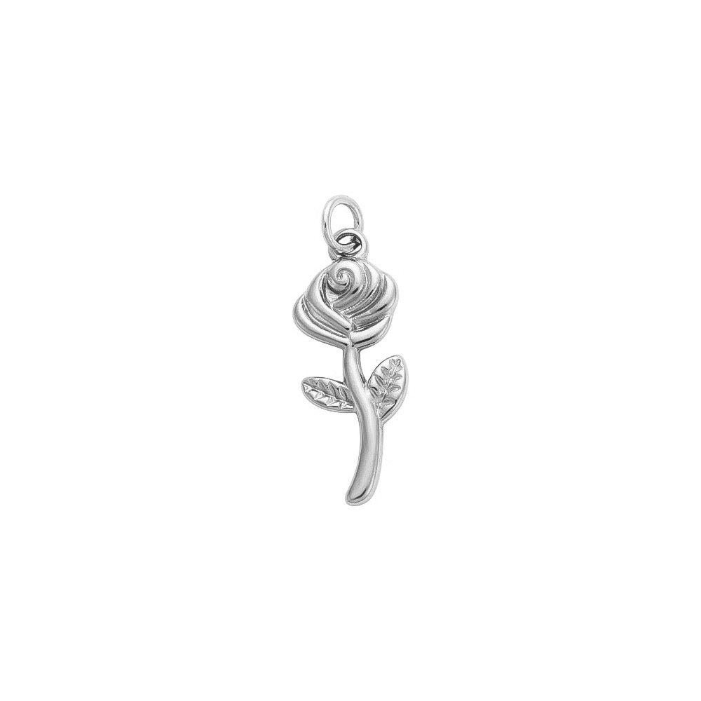Ciondolo Rosa - Apparel & Accessories > Jewelry > Charms & Pendants - Genesi Gioielli