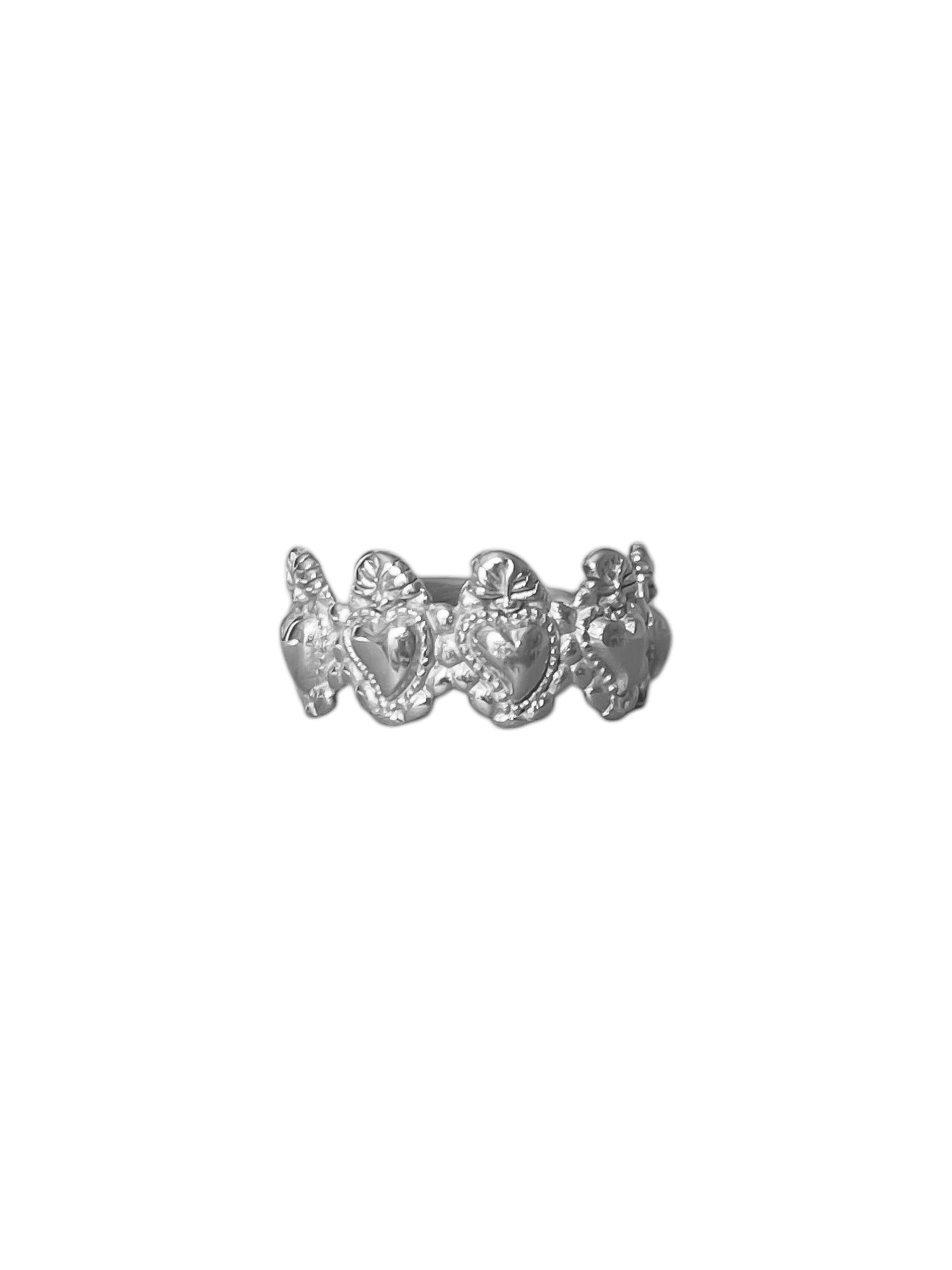 Anello Cuore Sacro - Apparel & Accessories > Jewelry > Rings - Genesi Gioielli