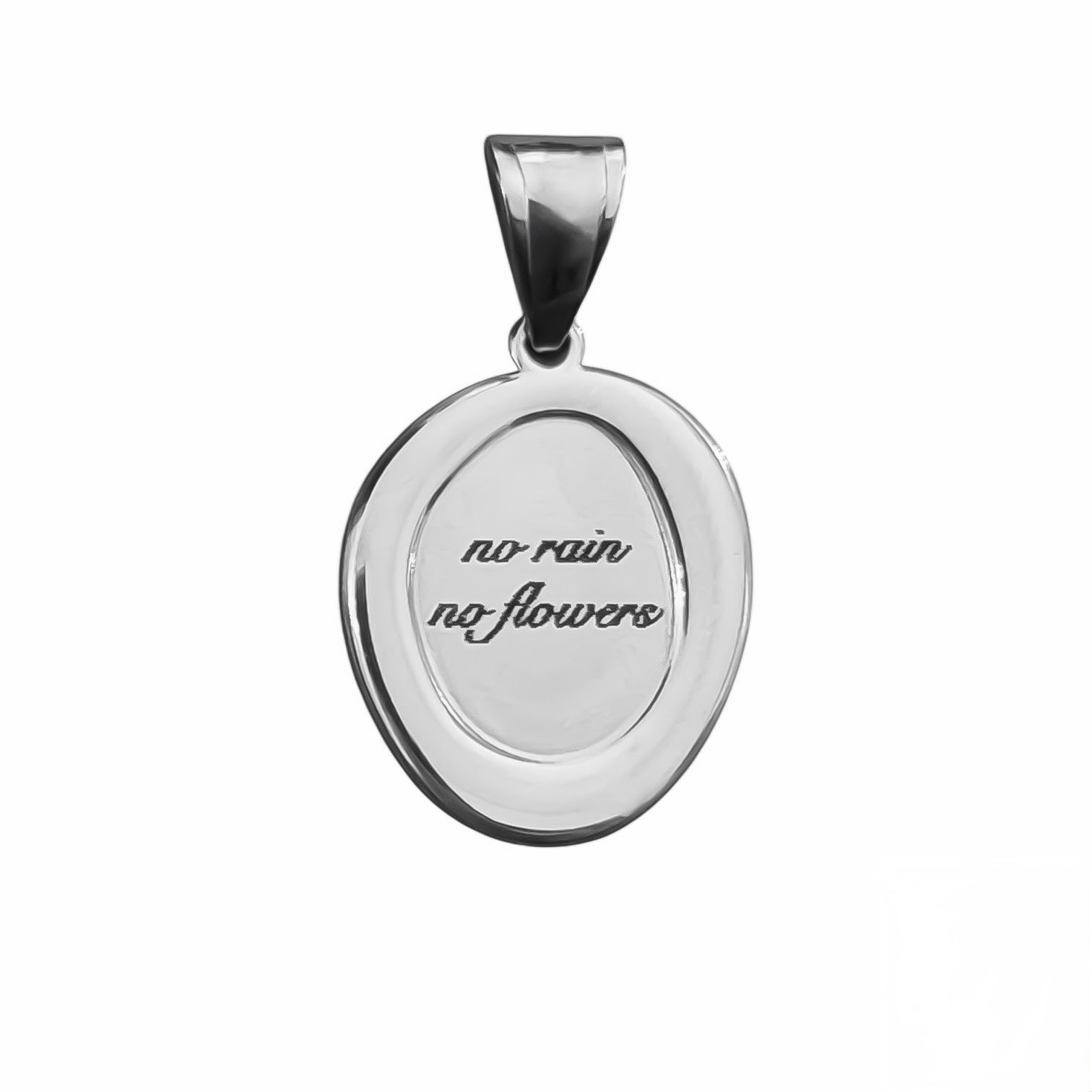 Ciondolo No Rain No Flowers