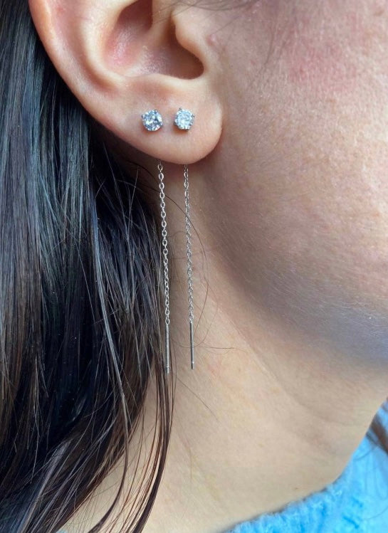 Orecchini Saliscendi Punto Luce - Apparel & Accessories > Jewelry > Earrings - Genesi Gioielli