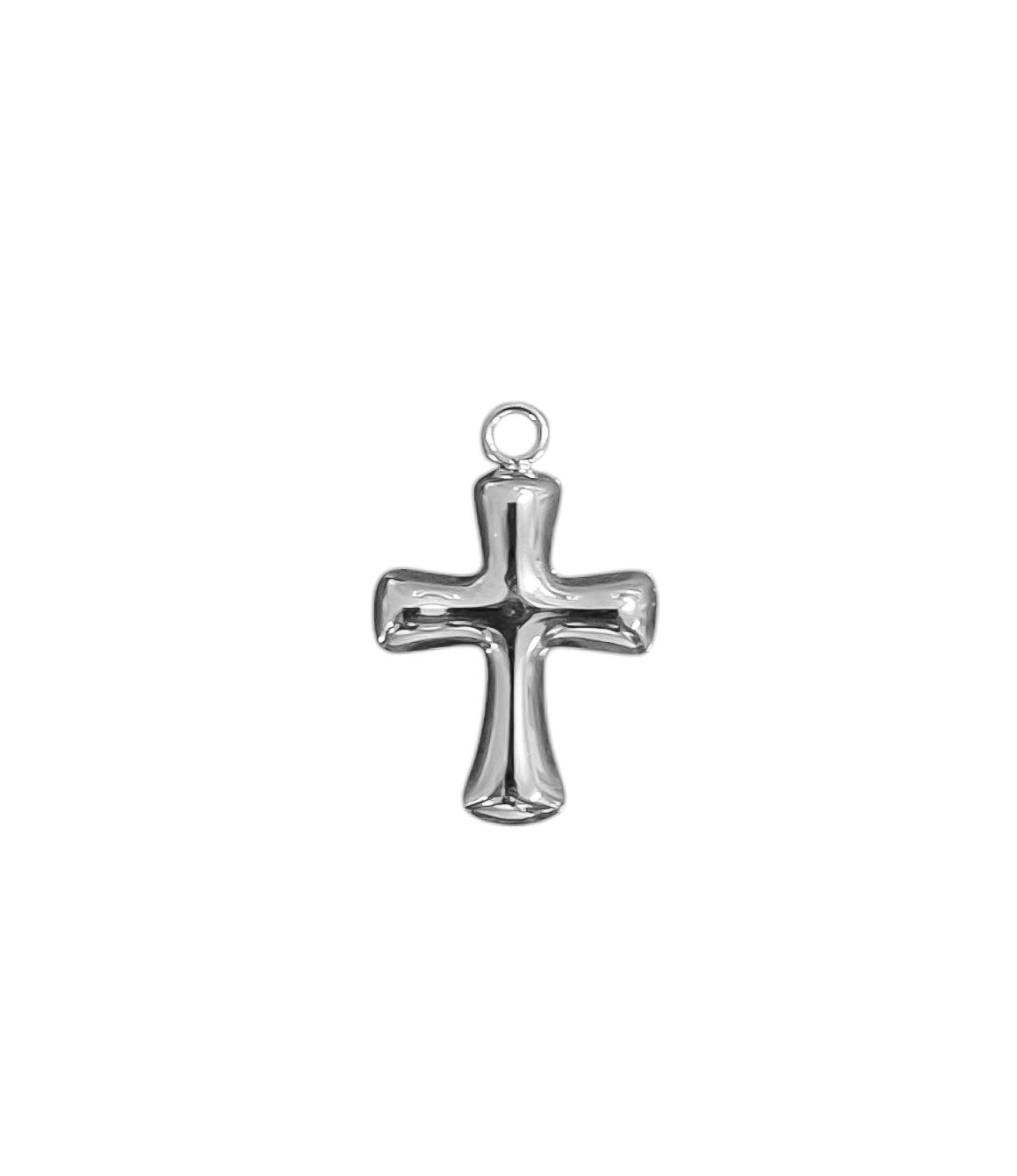 Ciondolo Croce minimal - Apparel & Accessories > Jewelry > Charms & Pendants - Genesi Gioielli