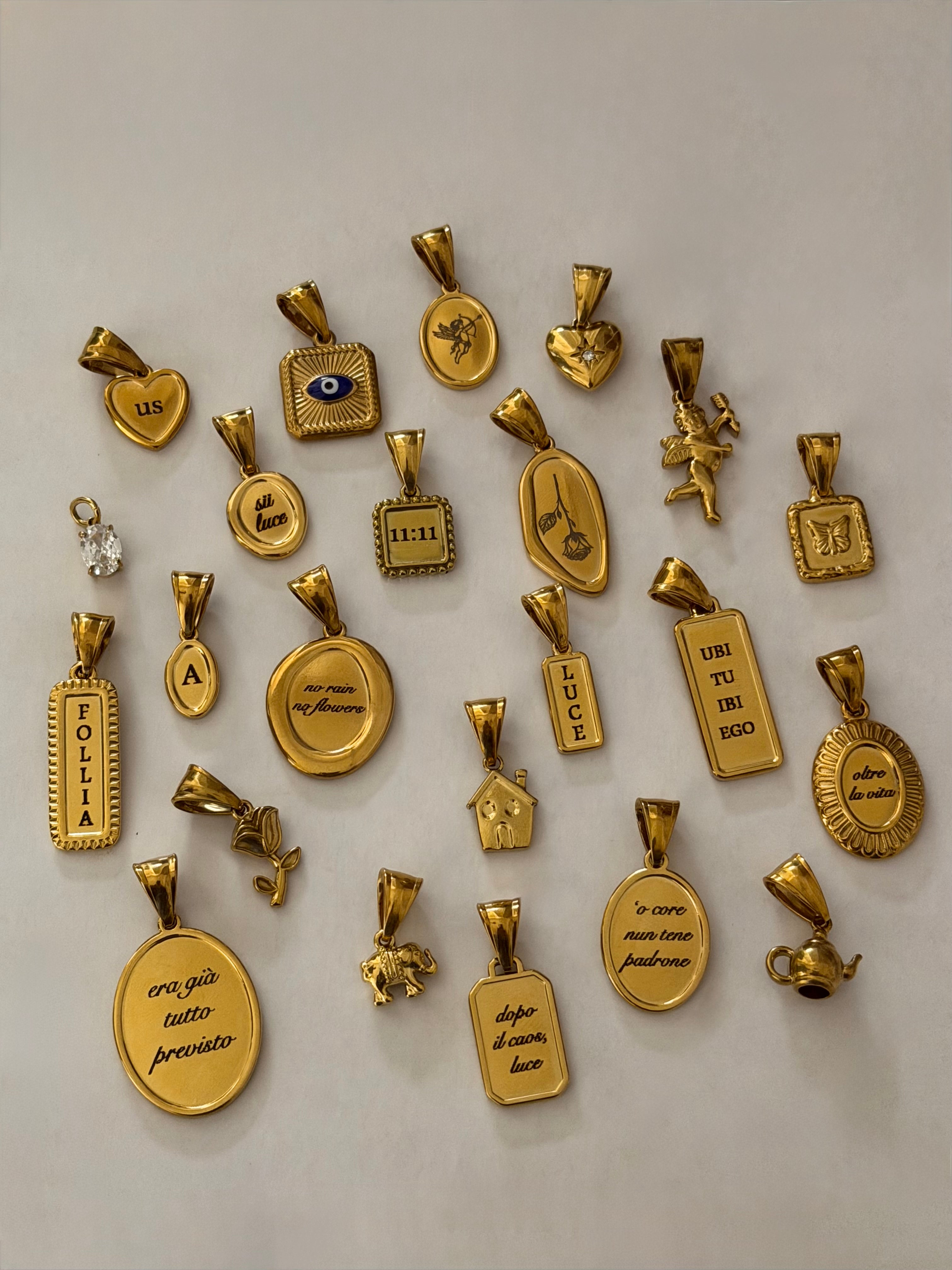 Ciondolo No Rain No Flowers