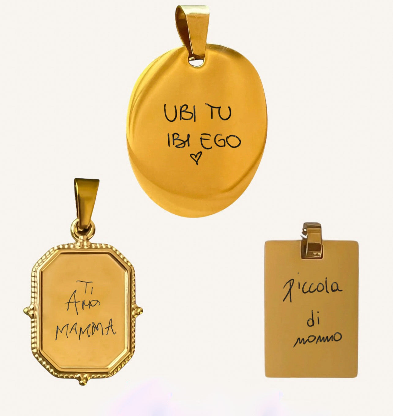 Ciondolo Calligrafia originale personalizzabile