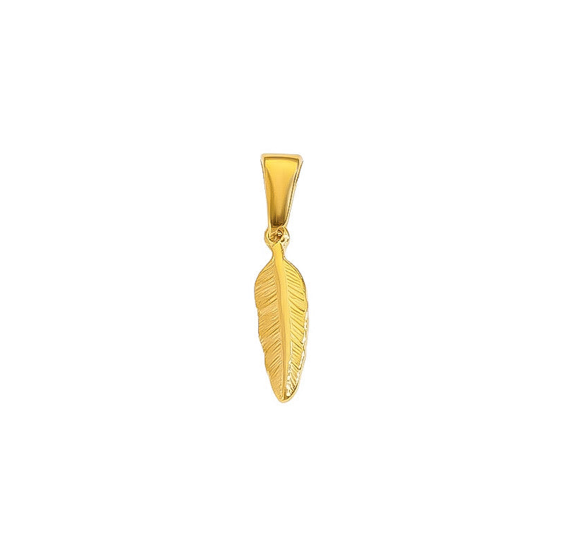 Ciondolo Piuma - Apparel & Accessories > Jewelry > Charms & Pendants - Genesi Gioielli