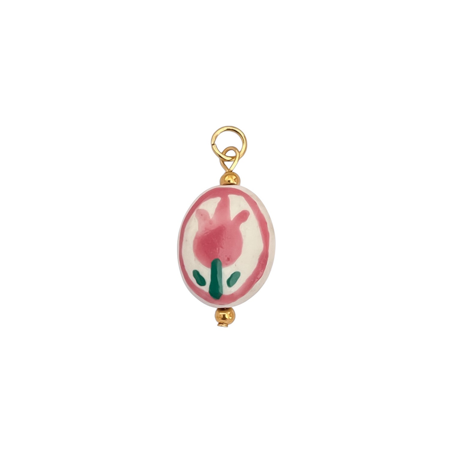 Ciondolo Pink Rose - Apparel & Accessories > Jewelry > Charms & Pendants - Genesi Gioielli