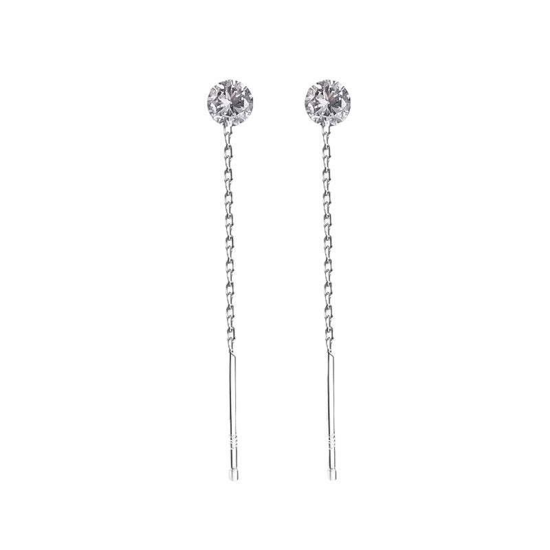 Orecchini Saliscendi Punto Luce Argento925