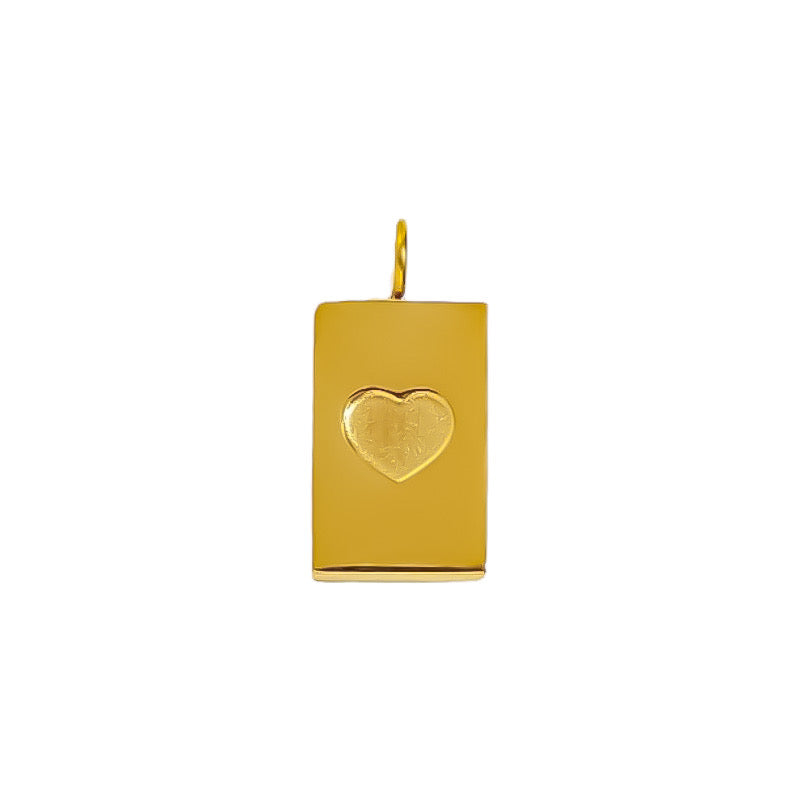 Ciondolo Targhetta Cuore
