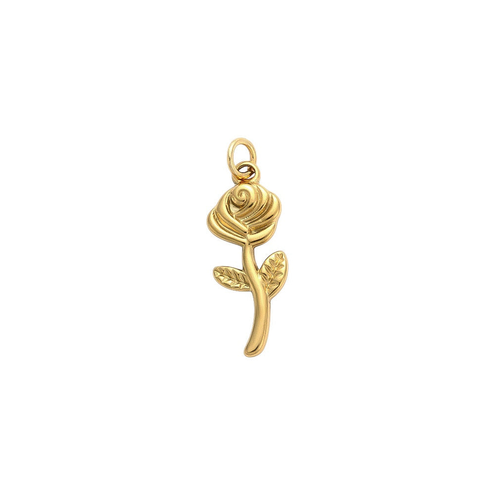 Ciondolo Rosa - Apparel & Accessories > Jewelry > Charms & Pendants - Genesi Gioielli