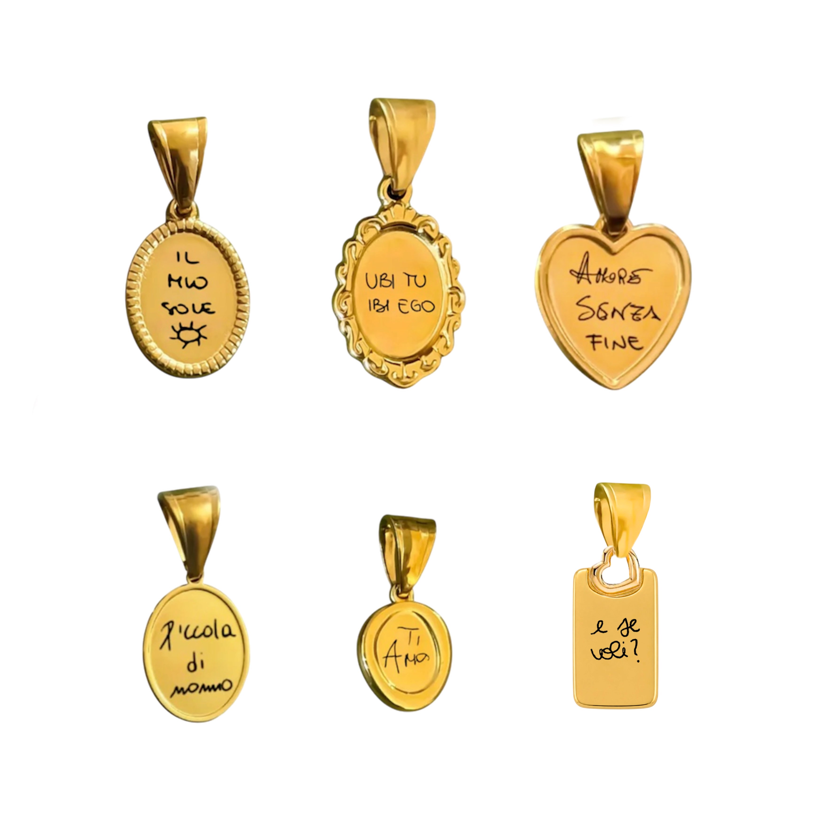 Ciondolo Calligrafia originale micro personalizzabile