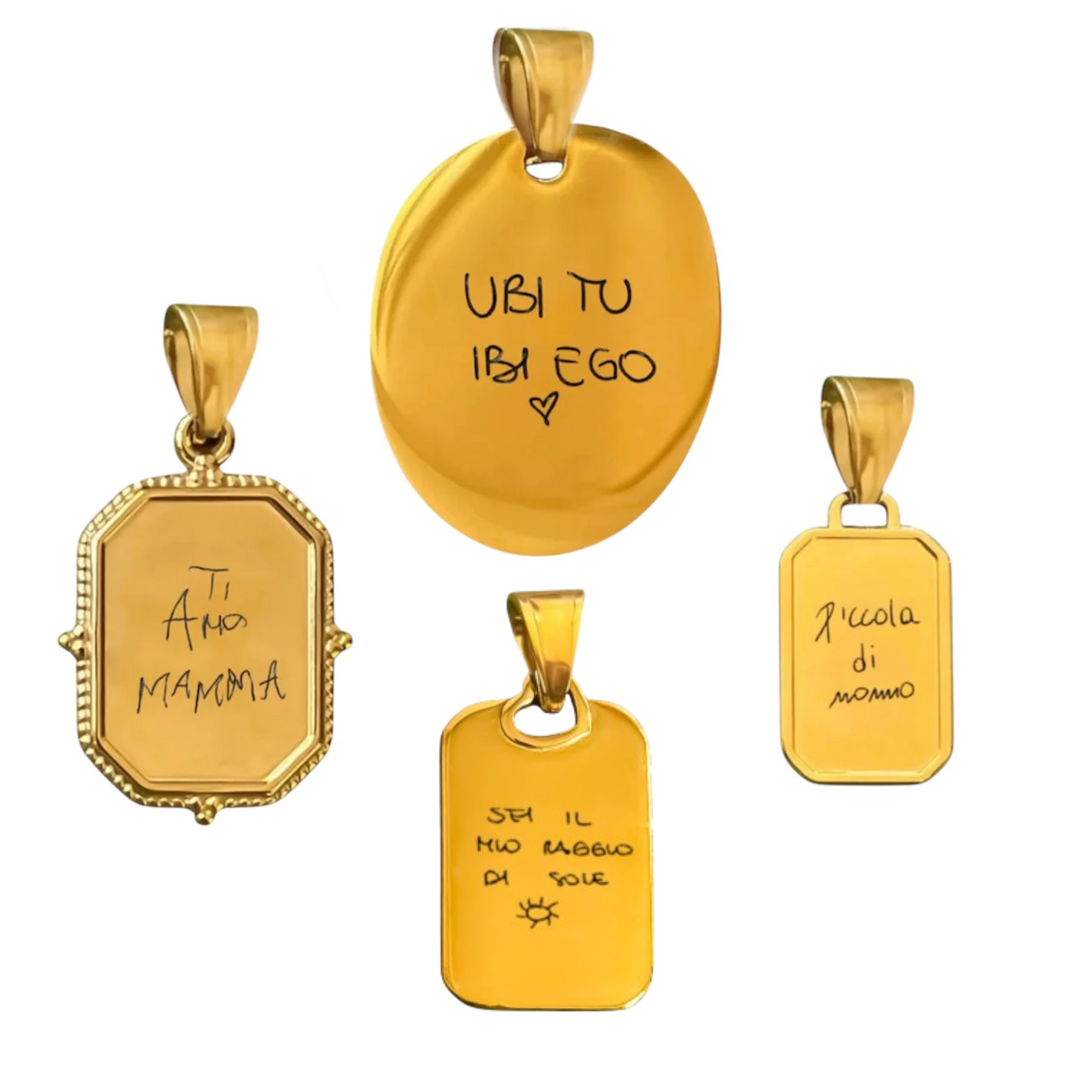 Ciondolo Calligrafia originale personalizzabile