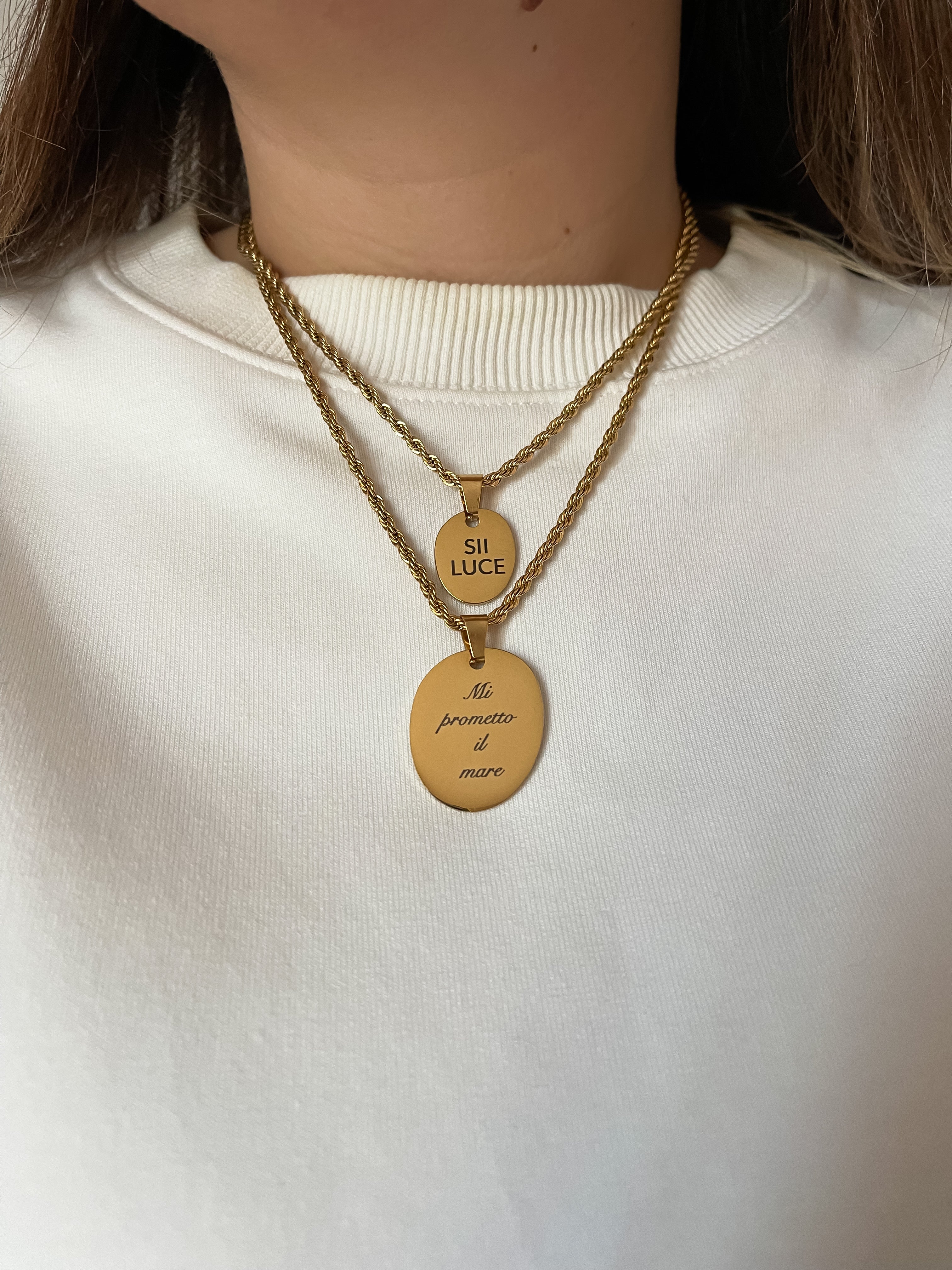 Collana Sii luce ovale