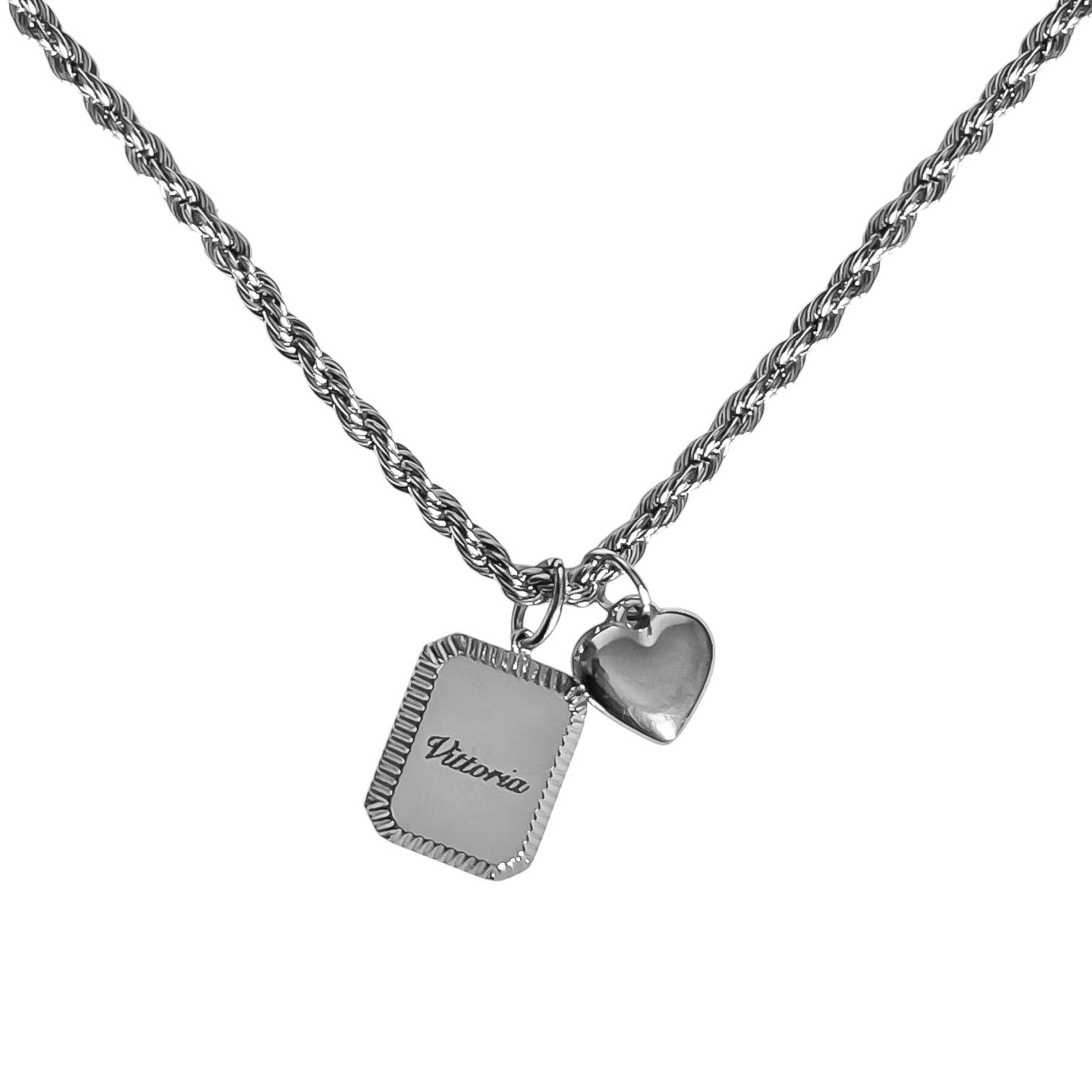 Collana Nome e cuore Personalizzabile