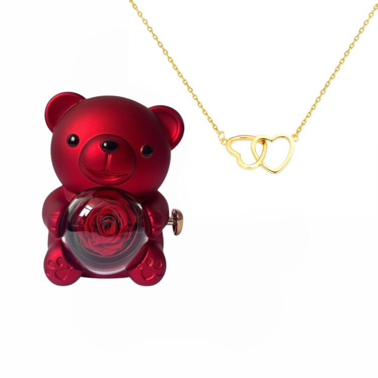 Portagioie Teddy luxury + collana Love