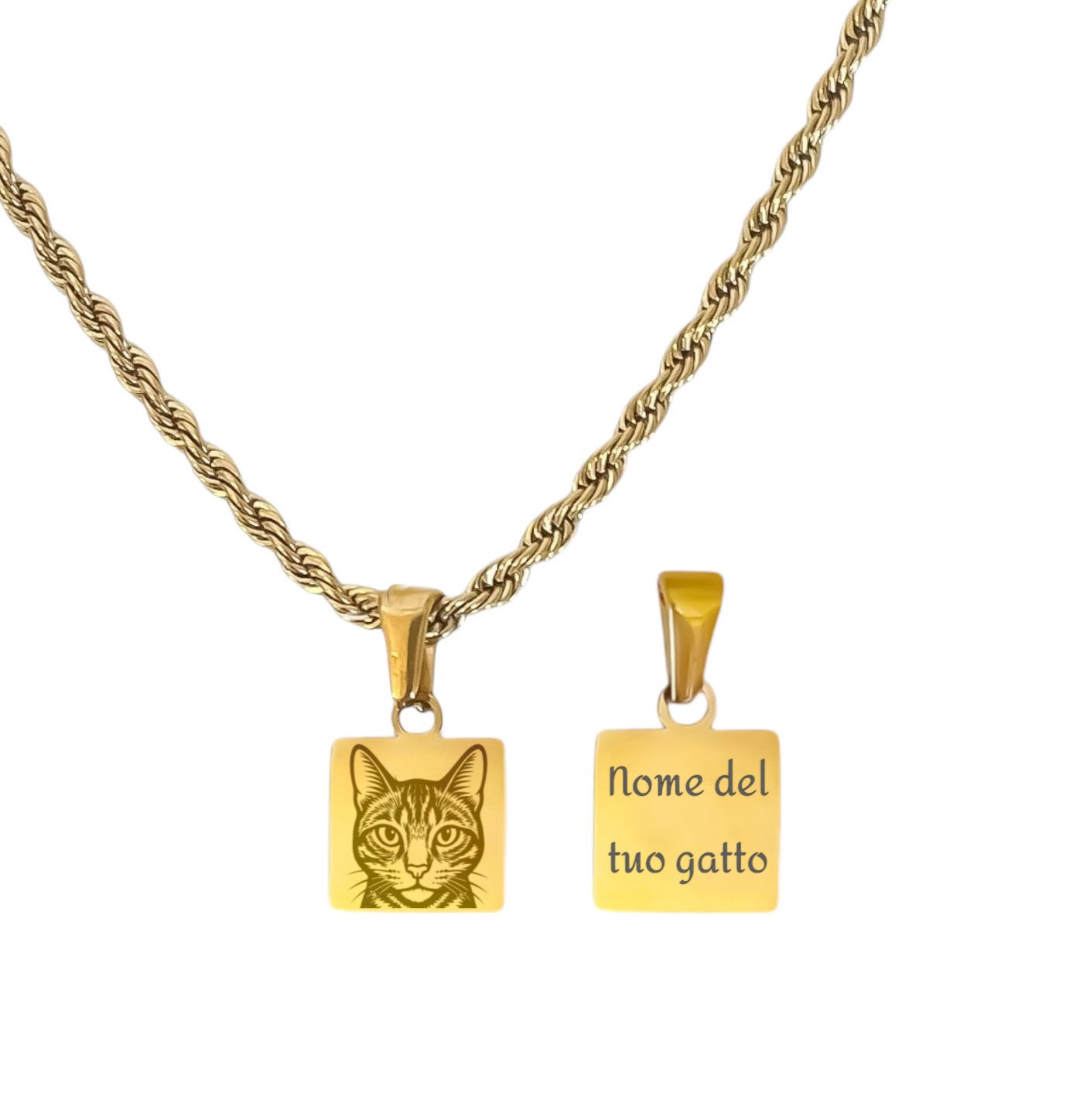 Collana Gatto Personalizzabile