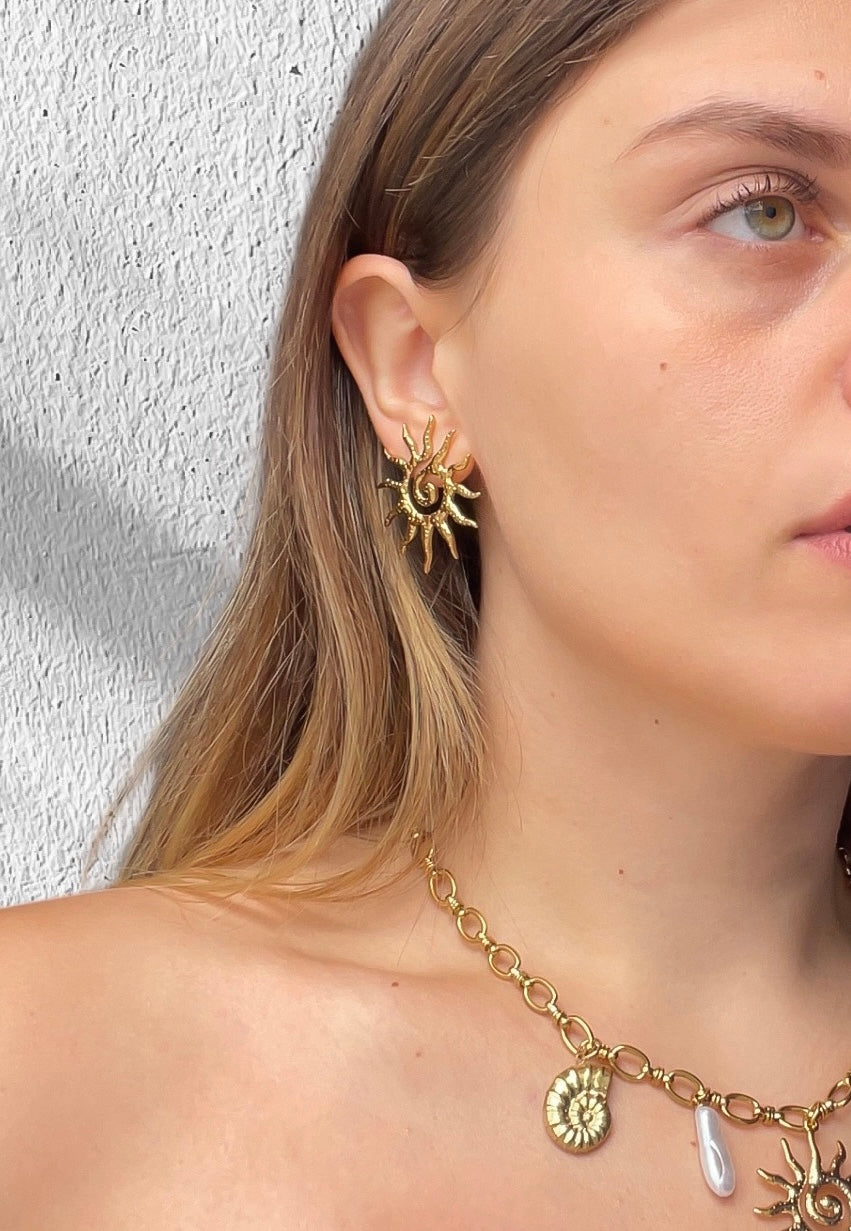 Orecchini Sole minimal A Lobo