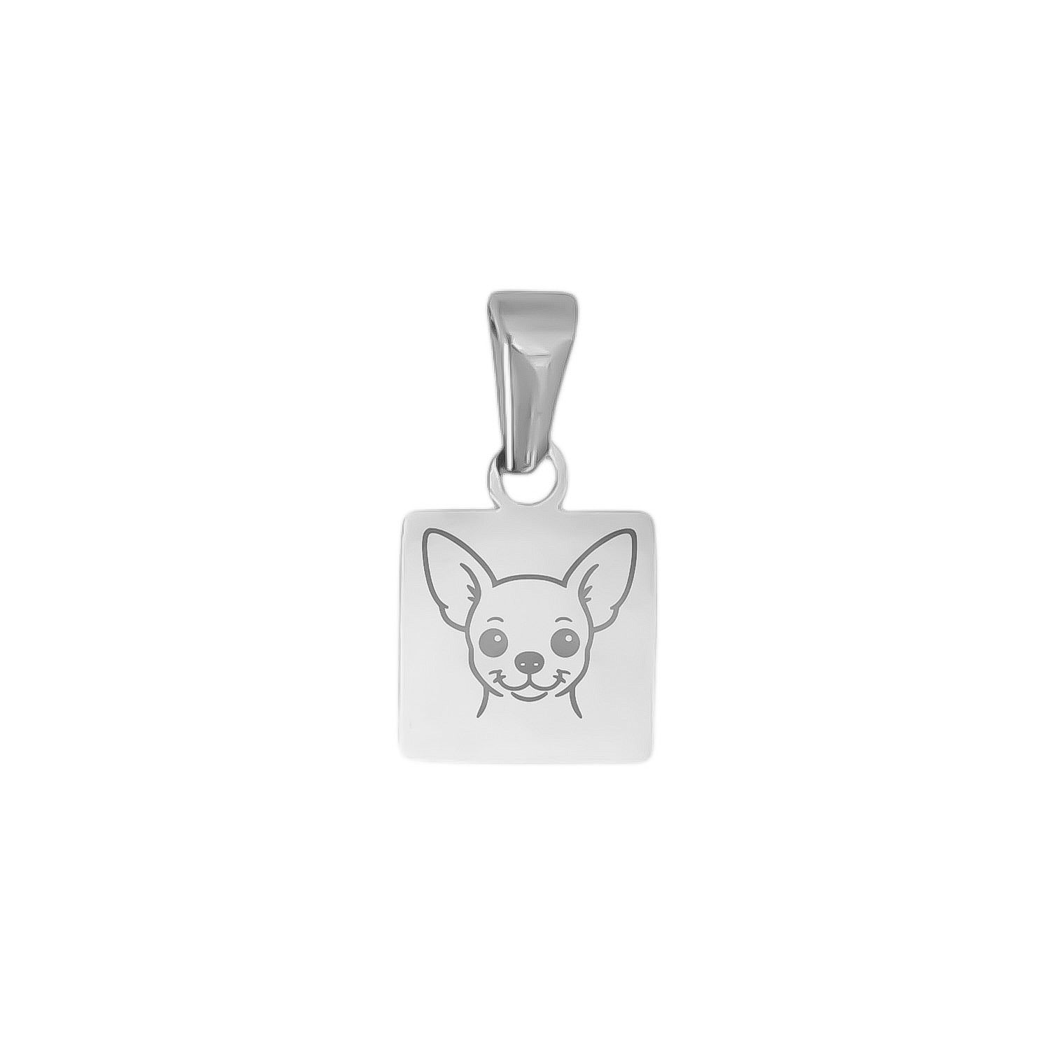 Collana Personalizzata Con Ciondolo Cane Inciso In Acciaio – Regalo Con Nome Uomo O Donna