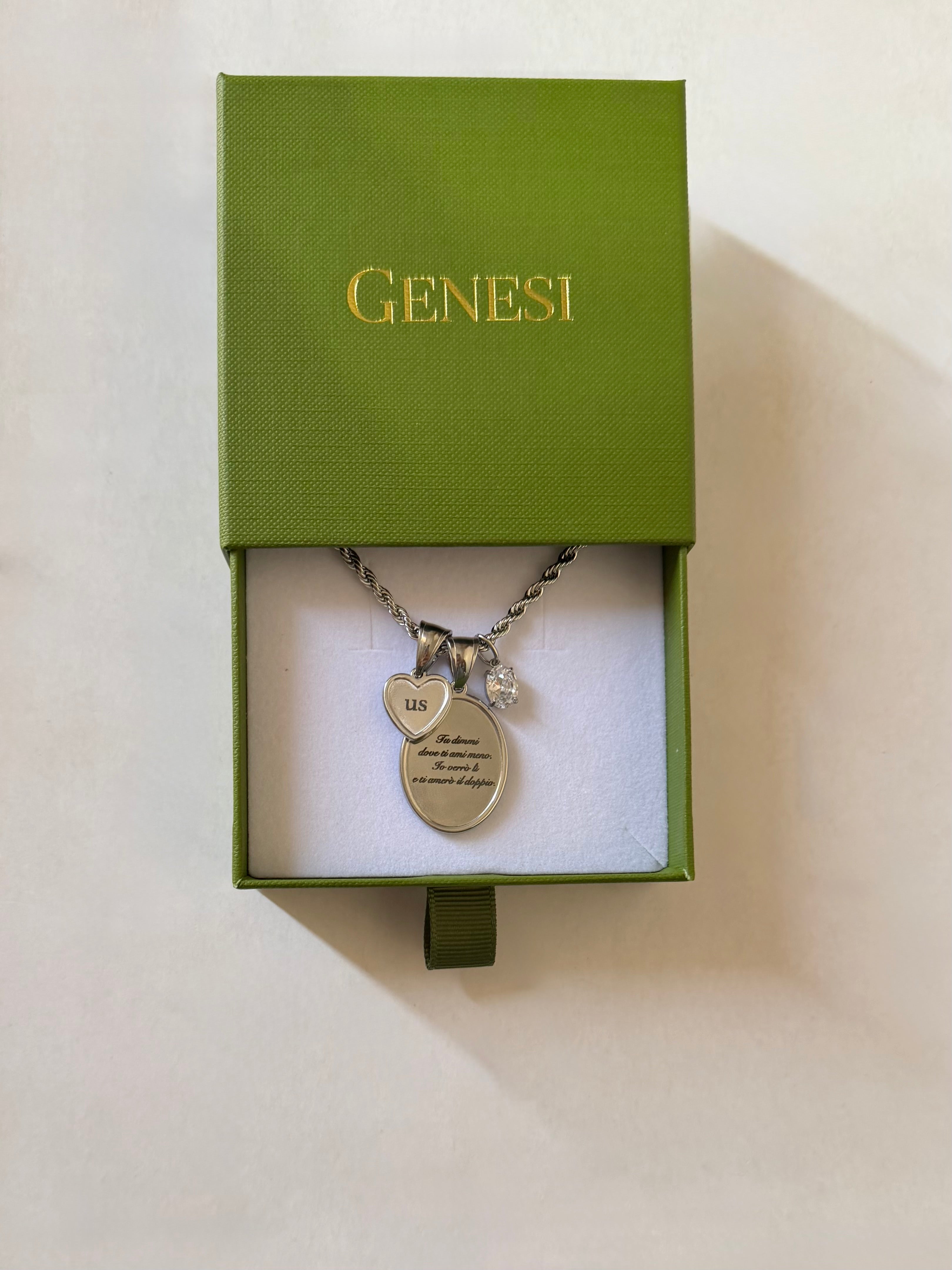 Ciondolo Ovale vintage personalizzabile