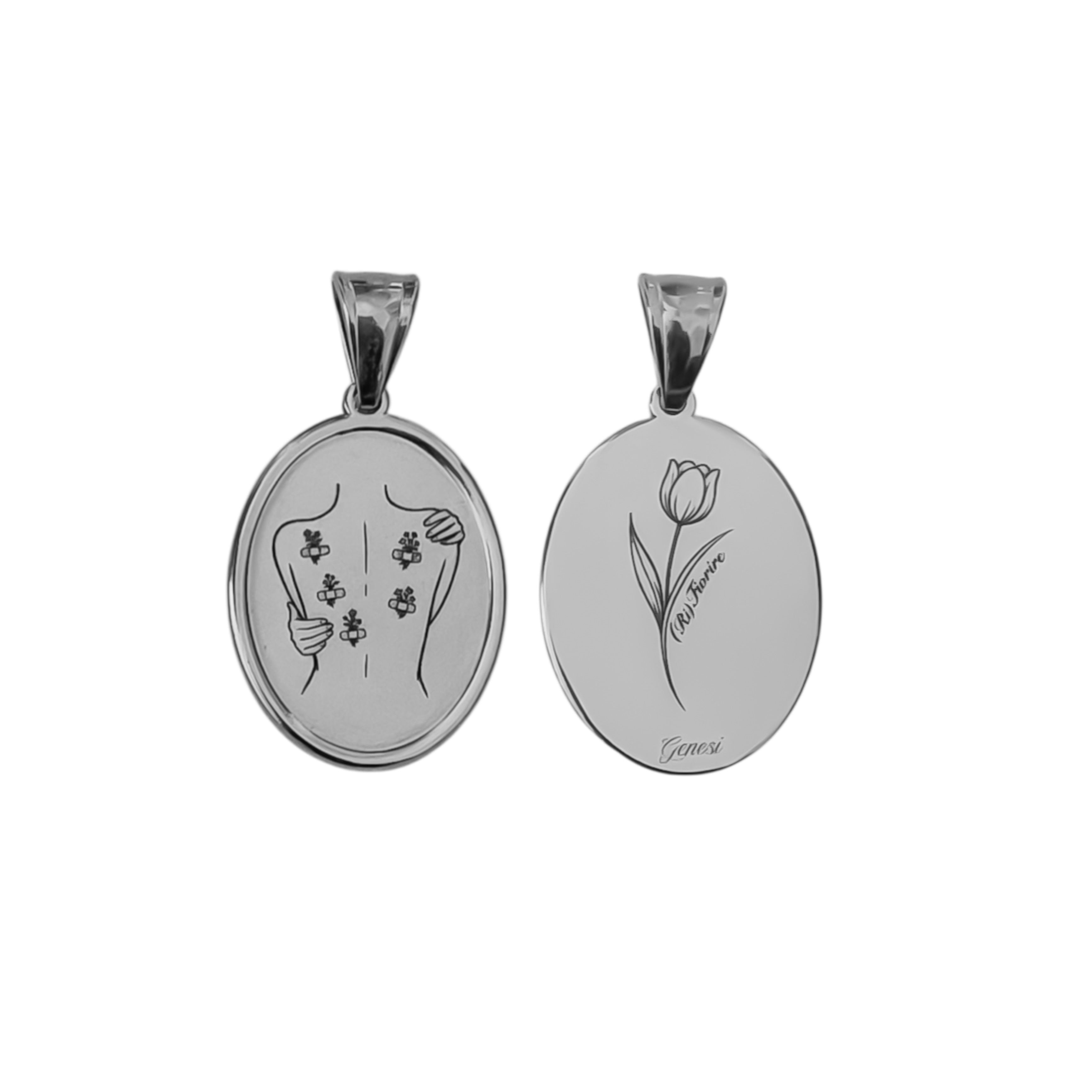 Ciondolo (RI)FIORIRE DOUBLE FACE