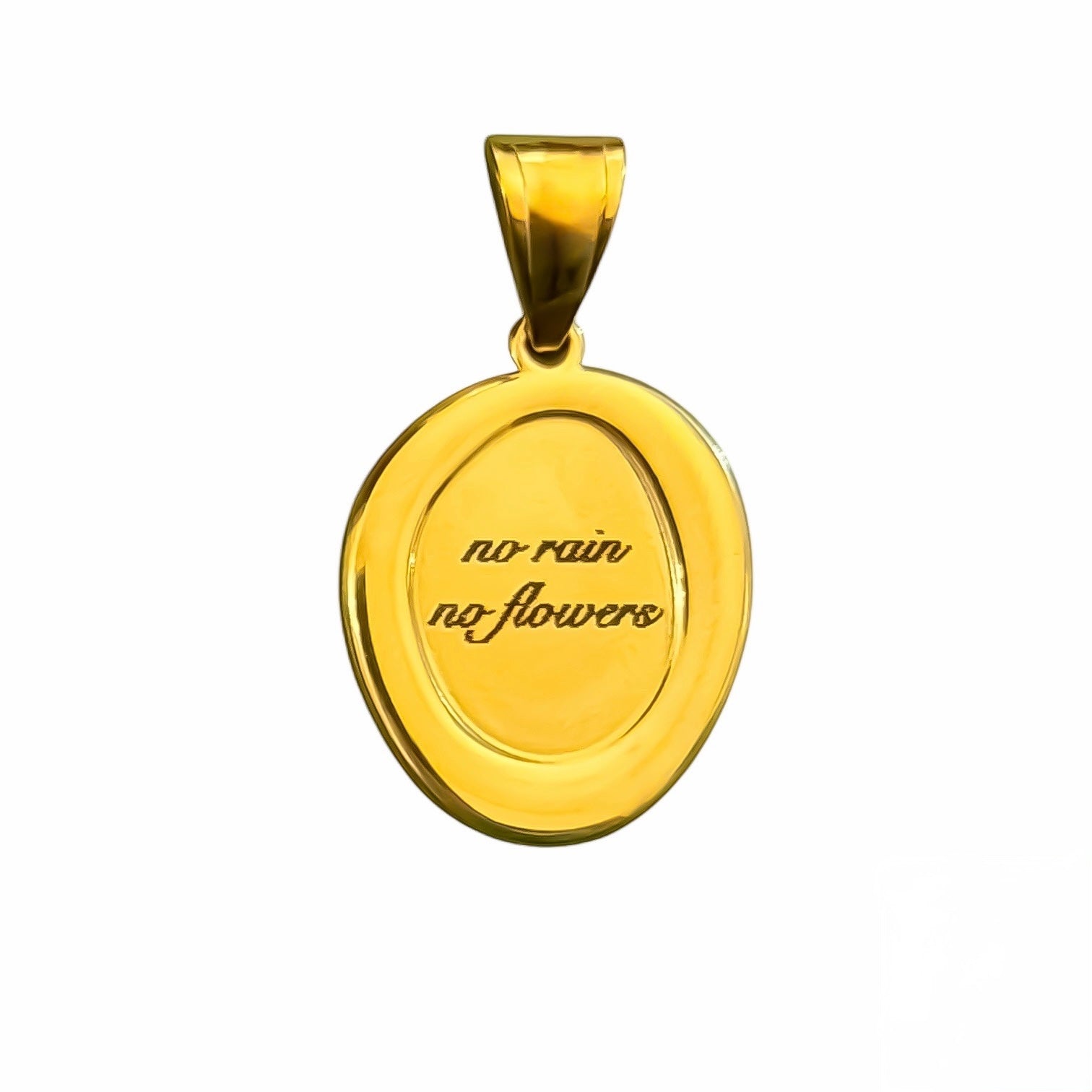 Ciondolo No Rain No Flowers