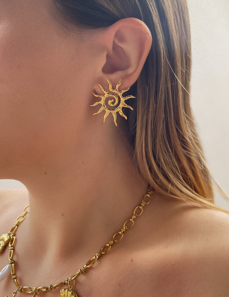Orecchini Sole minimal A Lobo