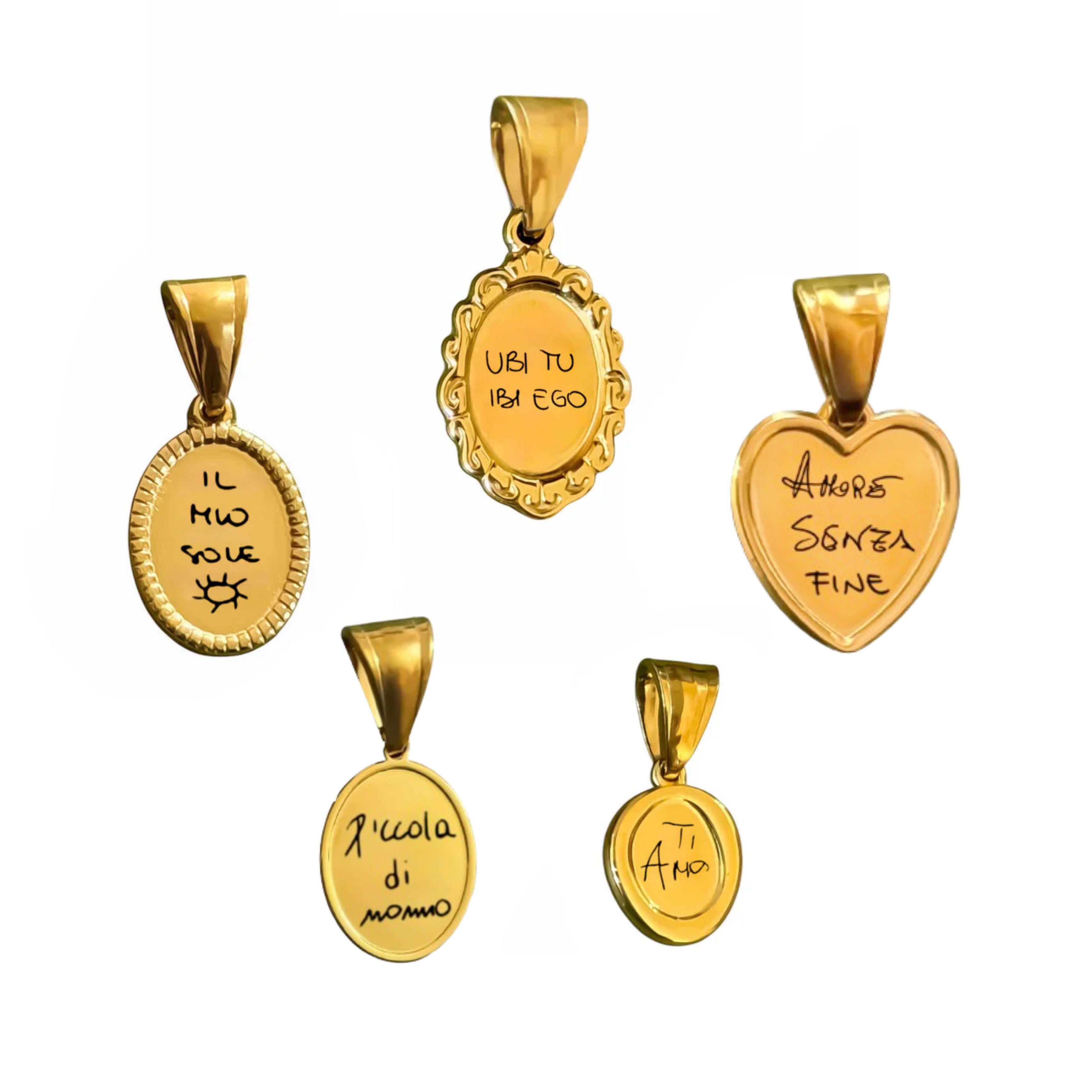 Ciondolo Calligrafia originale micro personalizzabile