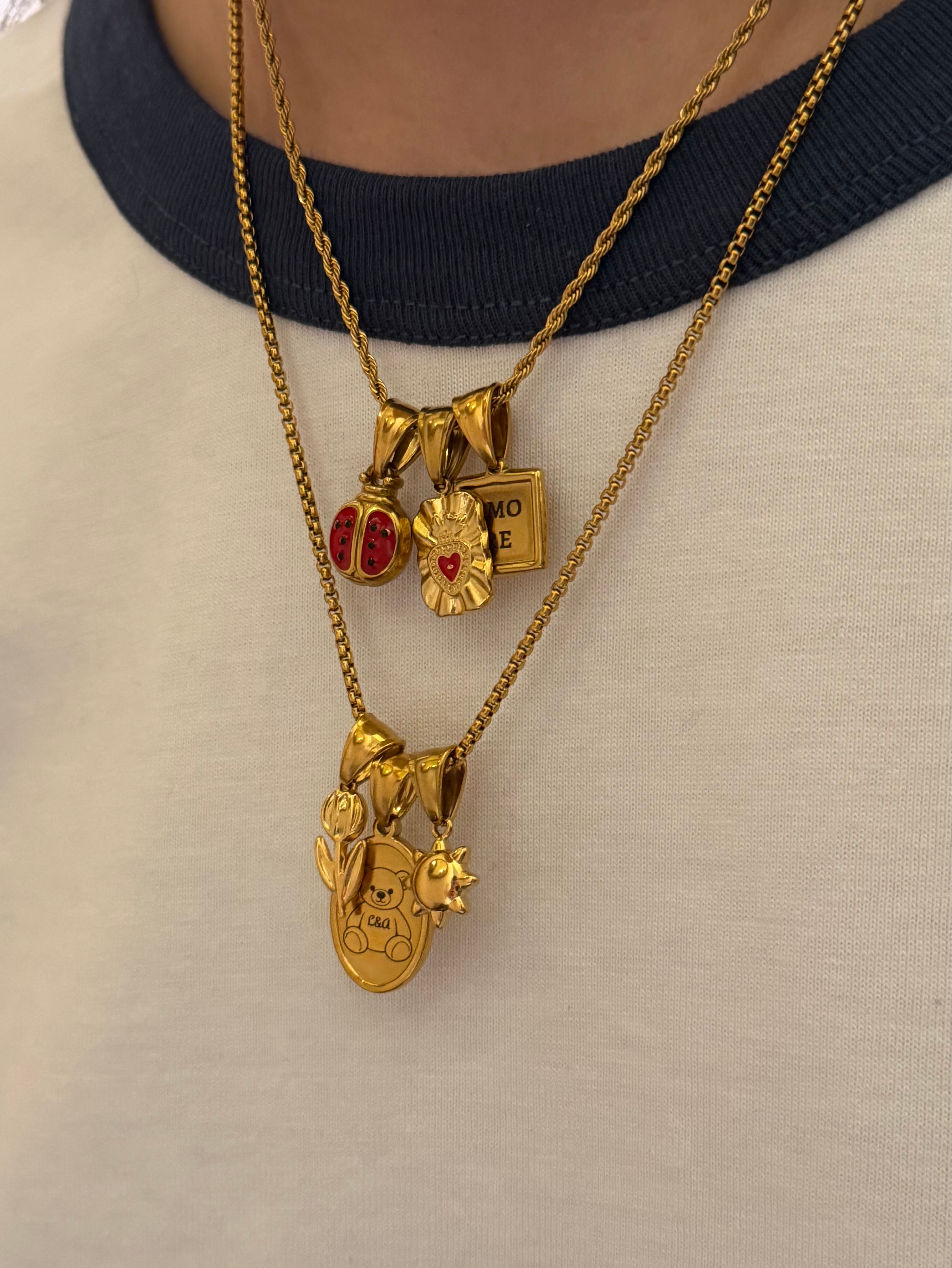 Ciondolo Teddy in Love personalizzabile