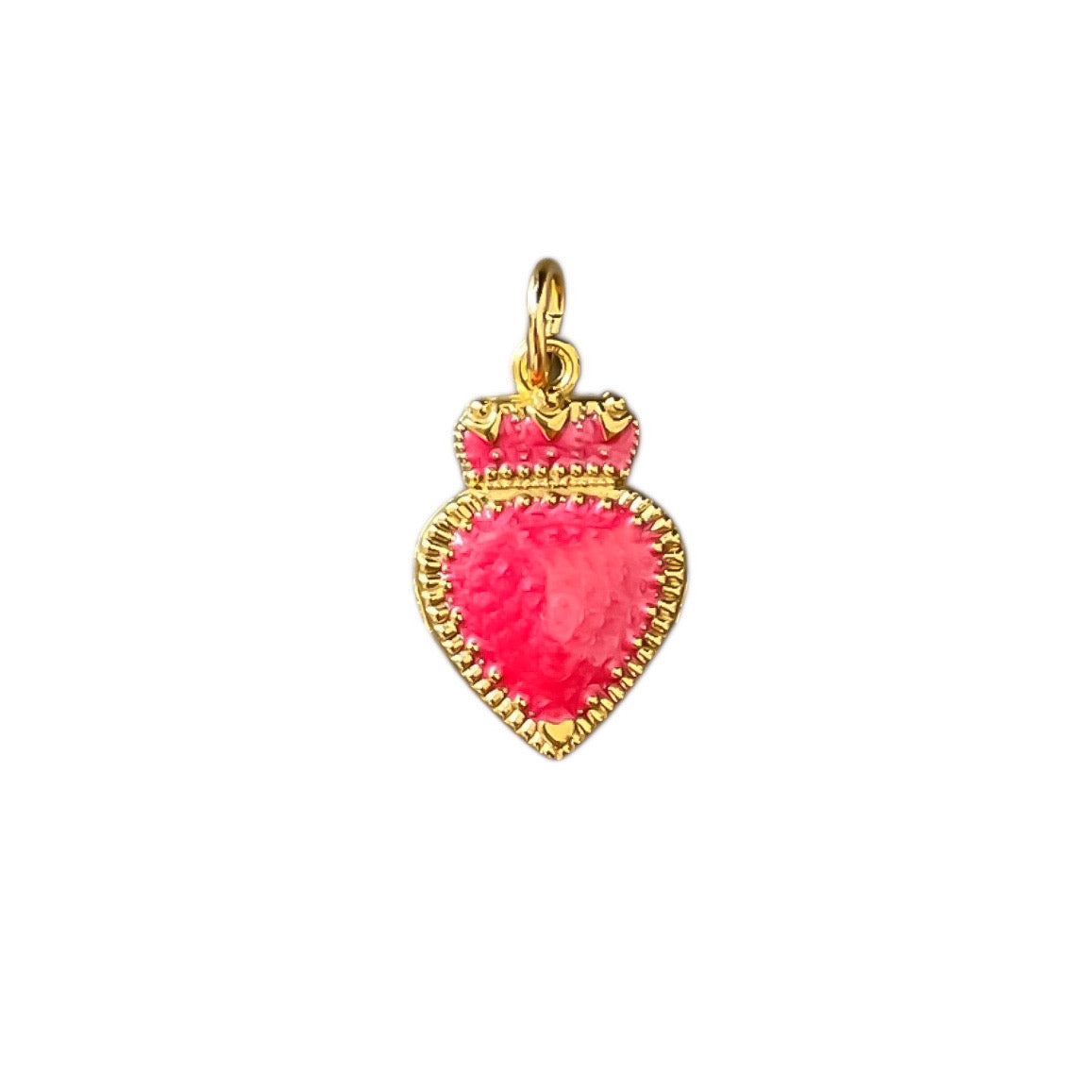 Ciondolo Cuore Rosso - Apparel & Accessories > Jewelry > Charms & Pendants - Genesi Gioielli