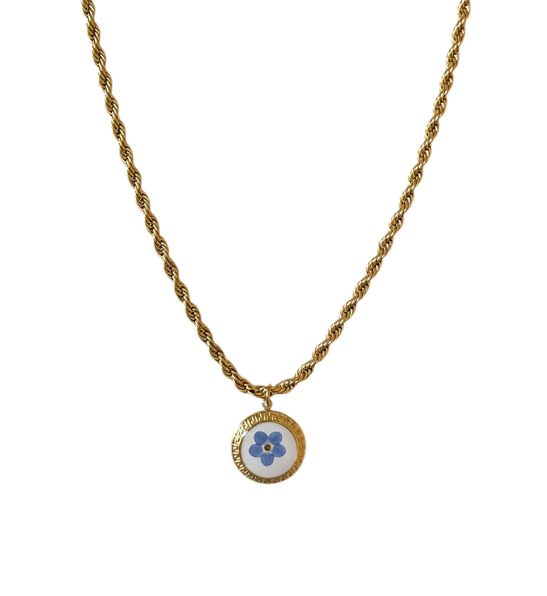 Collana Fiore Blu