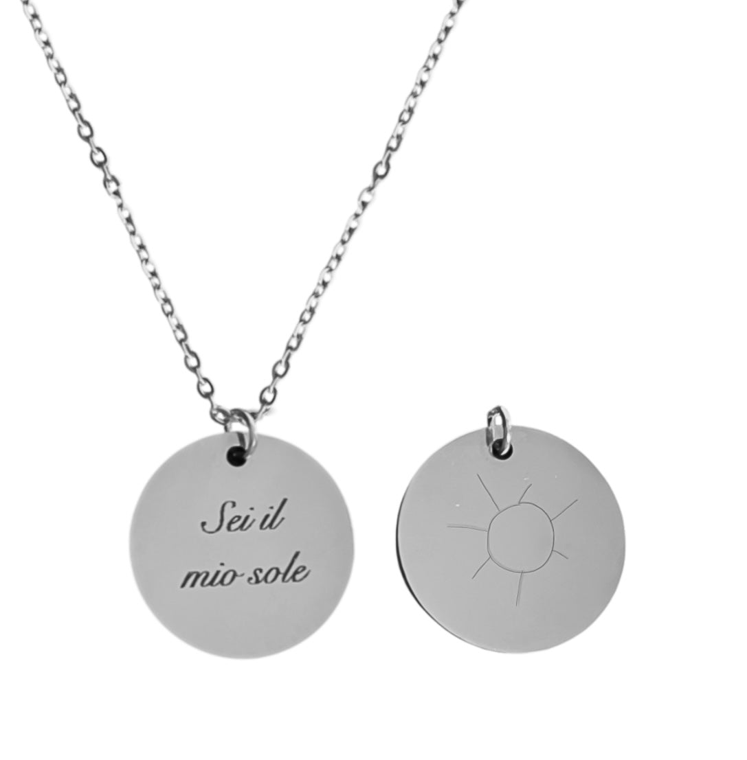 Collana Sei il mio sole personalizzabile