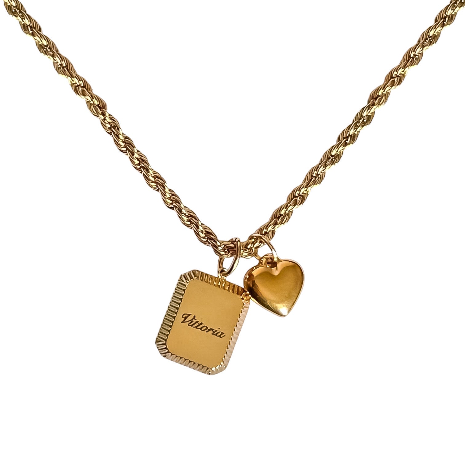 Collana Nome e cuore Personalizzabile