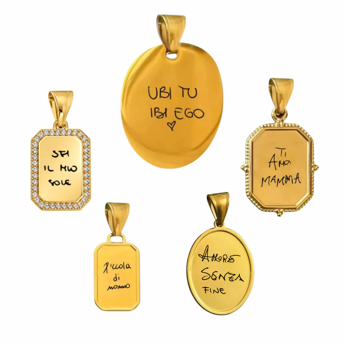 Ciondolo Calligrafia originale personalizzabile